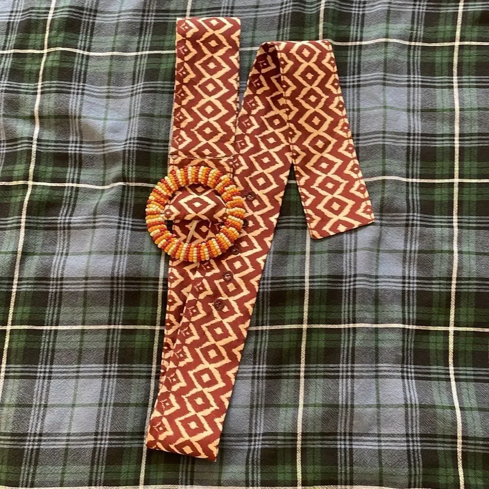 NWT FARM Rio Toucans Scarf Belted Mini Dress Women Size M - Picture 10 of 12